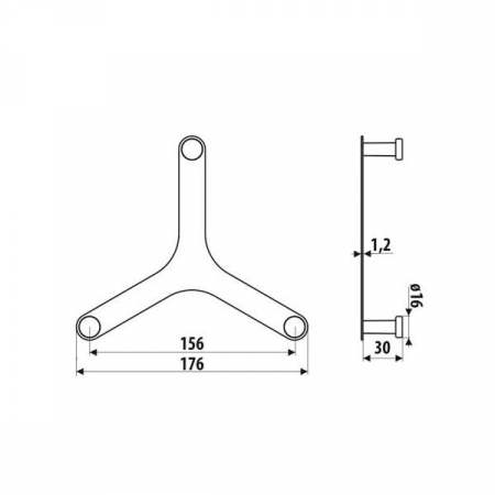 Cuier metalic negru structurat WS106-L2 [3]