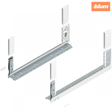 Sisteme pentru sertare - Laterală de sertar LEGRABOX free, Înălţime C (177 mm), NL=600 mm, dreapta+stânga, pentru LEGRABOX free, finisaj alb-mătase mat 780C6002S