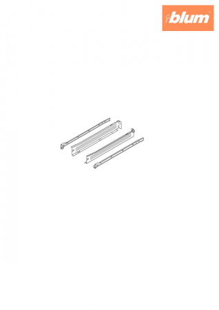 Laterală din oţel METABOX,  N (54 mm),  Extragere parţială, 25 kg, NL=400 mm, Versiune cu gheare, stânga/dreapta, finisaj R9001 albcrem 320N4000C15MX [1]