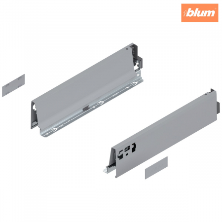 Tandembox Antaro - Blum - Laterală TANDEMBOX, Înălţime M (83.6 mm), NL=350 mm, dreapta+stânga, pentru TANDEMBOX antaro, finisaj R9006 gri aluminiu 378M3502SA