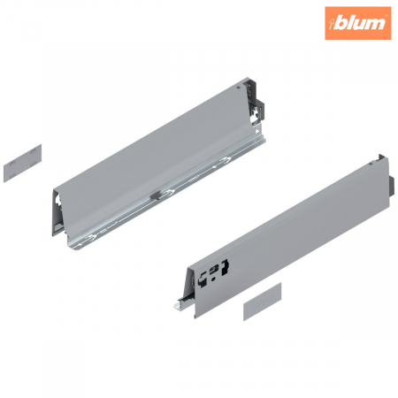 Tandembox Antaro - Blum - Laterală TANDEMBOX, Înălţime M (83.6 mm), NL=400 mm, dreapta+stânga, pentru TANDEMBOX antaro, finisaj R9006 gri aluminiu 378M4002SA
