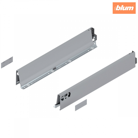 Tandembox Antaro - Blum - Laterală TANDEMBOX, Înălţime M (83.6 mm), NL=500 mm, dreapta+stânga, pentru TANDEMBOX antaro, finisaj R9006 gri aluminiu 378M5002SA