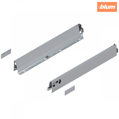 Tandembox Antaro - Blum - Laterală TANDEMBOX, Înălţime N (68.5 mm), NL=500 mm, dreapta+stânga, pentru TANDEMBOX antaro, finisaj R9006 gri aluminiu 378N5002SA