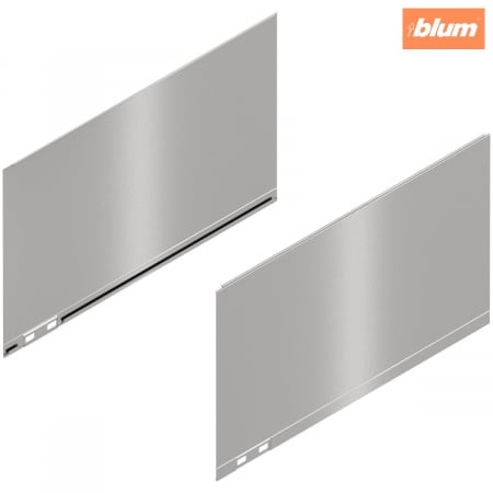 Sisteme pentru sertare - LEGRABOX Element decorativ, Înălţime F (241 mm), NL=400 mm, dreapta+stânga, finisaj inox periat-lăcuit 770F400AI