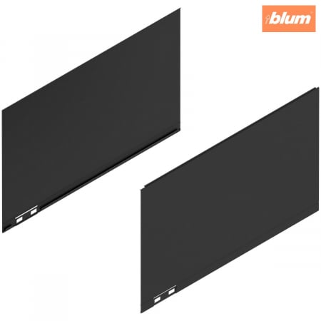 Sisteme pentru sertare - LEGRABOX Element decorativ, Înălţime F (241 mm), NL=400 mm, dreapta+stânga, finisaj negru-carbon mat 770F400AS