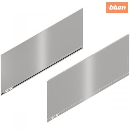 Sisteme pentru sertare - LEGRABOX Element decorativ, Înălţime F (241 mm), NL=550 mm, dreapta+stânga, finisaj inox periat-lăcuit 770F550AI