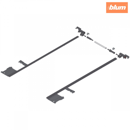 Sisteme pentru sertare - LEGRABOX Mecanism de stabilizare laterală, NL=650 mm, KB=1400 mm, Extensie totală, pentru debitat, finisaj R7037 gri închis ZS7M650LU