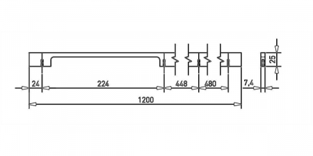 Maner metalic auriu periat UA-EXTEND-1200-22 [4]