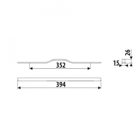 Maner metalic negru structurat UA130 [2]