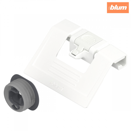 Tandembox Antaro - Blum - Mâner pentru sertar interior, pentru TANDEMBOX antaro, finisaj seidenweiss(alb sidefat)/gri deschis. ZIF.80M7