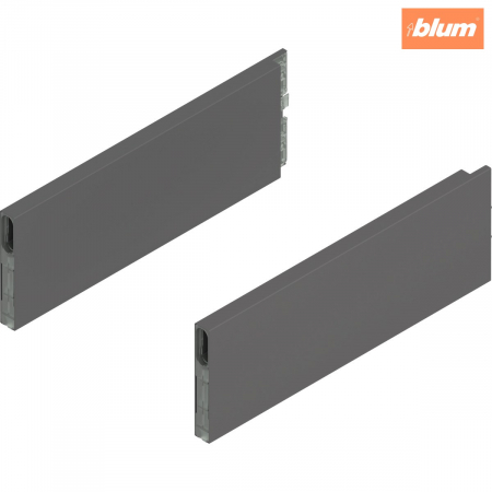 Sisteme pentru sertare - MERIVOBOX BOXCAP, NL=300 mm, Înălţime E, dreapta+stânga, finisaj gri-orion mat ZL4.300S.E