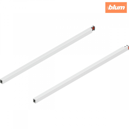 Sisteme pentru sertare - MERIVOBOX Lonjeron, NL=550 mm, dreapta+stânga, finisaj alb-mătase mat ZR4.550RS.ERE