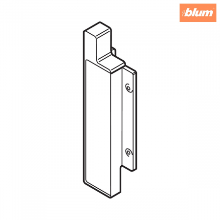 METABOX Suporturi de front, Înălţime H, pentru sertar interior, stânga, finisaj R9001 albcrem ZIF.3050 [1]