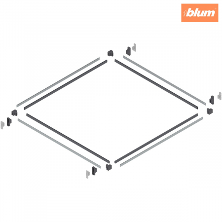 Metabox - Blum - METABOX/TANDEMBOX METAFILE (stânga/dreapta), pentru dosare suspendate, set, ZRM.0003 Mufă de cuplare inclusă, ZRM.0004 Suport lonjeron transversal inclus, ZRM.0005 Suport inclus, ZRM.550G Profil glisa