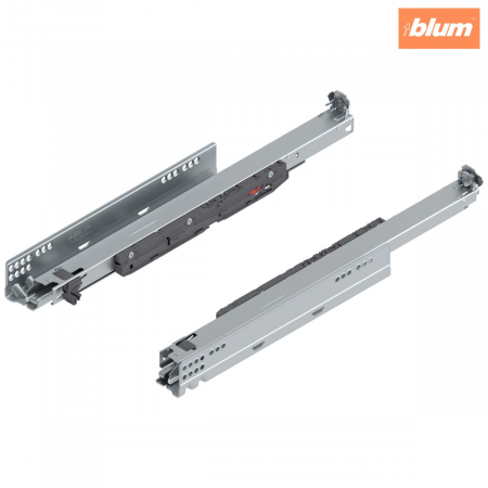 Glisiere - MOVENTO cu BLUMOTION S, Extragere totală, Glisare, 40 kg, NL=480 mm, pt cuplaj, stânga/dreapta, finisaj zincat 760H4800S