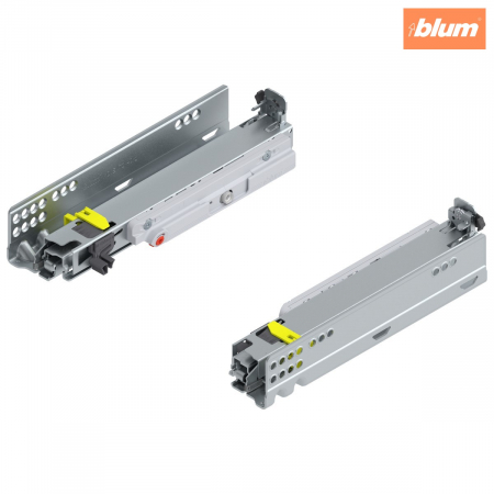 Glisiere - MOVENTO cu TIP-ON, Extragere totală, Glisare, 40 kg, NL=250 mm, pt cuplaj, stânga/dreapta, finisaj zincat 760H2500T