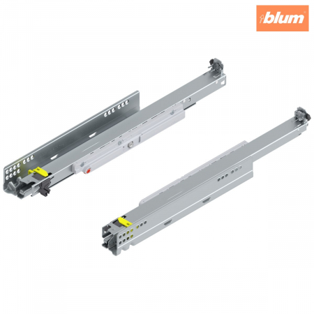 Glisiere - MOVENTO cu TIP-ON, Extragere totală, Glisare, 40 kg, NL=480 mm, pt cuplaj, stânga/dreapta, finisaj zincat 760H4800T
