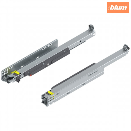 Glisiere - MOVENTO cu TIP-ON, Extragere totală, Glisare, 40 kg, NL=500 mm, pt cuplaj, stânga/dreapta, finisaj zincat 760H5000T