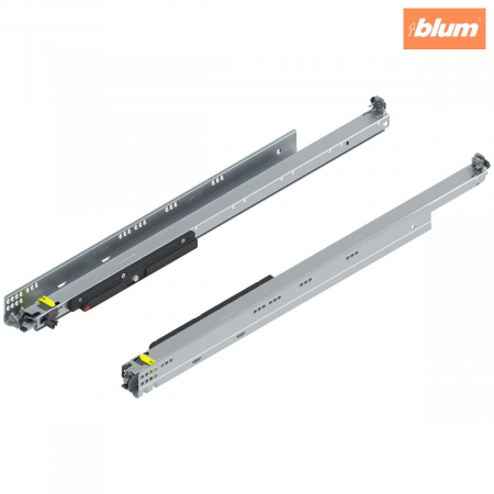 Glisiere - MOVENTO cu TIP-ON, Extragere totală, Glisare, 60 kg, NL=750 mm, pt cuplaj, stânga/dreapta, finisaj zincat 766H7500T