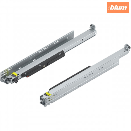 Glisiere - MOVENTO cu TIP-ON, Extragere totală, Glisare, 70 kg, NL=550 mm, pt cuplaj, stânga/dreapta, finisaj zincat 766H5500T