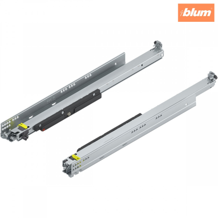Glisiere - MOVENTO cu TIP-ON, Extragere totală, Glisare, 70 kg, NL=600 mm, pt cuplaj, stânga/dreapta, finisaj zincat 766H6000T