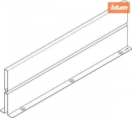 ORGA-LINE Perete intermediar, NL=600 mm, pentru TANDEMBOX intivo/antaro Extragere cu front înalt, finisaj în culoare "Seidenweiss" (alb sidefat) Z46L570S [1]