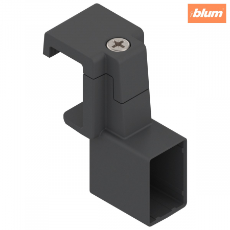 Orga-Line - Blum - ORGA-LINE Piesă de prindere traversă, pentru TANDEMBOX antaro, finisaj negru ZRU.01E0
