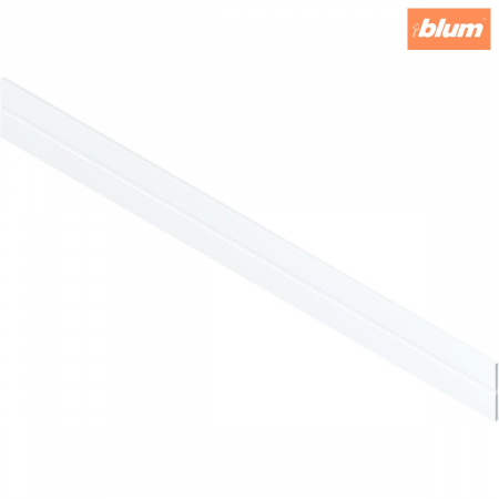 Orga-Line - Blum - ORGA-LINE Profil de separator transversal, pentru TANDEMBOX Extragere cu front înalt, aluminiu, finisaj în culoare "Seidenweiss" (alb sidefat) Z40L1077A
