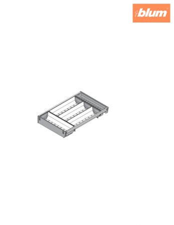 ORGA-LINE Set de casete (cu ocupare parţială), pentru TANDEMBOX Sertar, NL=450 mm, KB=400 mm, Lăţime=280 mm, finisaj inox-periat/gri închis ZSI.450BI3NORGA-BE [1]