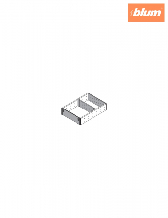 ORGA-LINE Set de compartimentare (cu ocupare parţială), pentru TANDEMBOX Sertar, NL=450 mm, KB=350 mm, Lăţime=194 mm, finisaj inox-periat/gri închis ZSI.450FI2NORGA-FE [1]