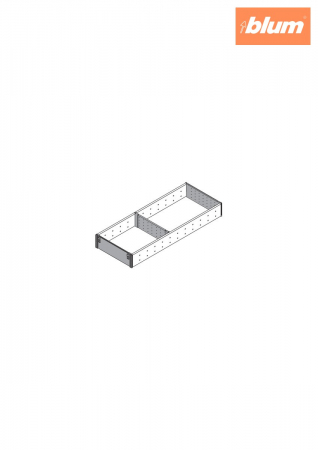 ORGA-LINE Set de compartimentare (cu ocupare parţială), pentru TANDEMBOX Sertar, NL=500 mm, KB=350 mm, Lăţime=194 mm, finisaj inox-periat/gri închis ZSI.500FI2NORGA-FE [1]