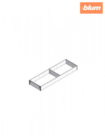 ORGA-LINE Set de compartimentare (cu ocupare parţială), pentru TANDEMBOX Sertar, NL=650 mm, KB=350 mm, Lăţime=194 mm, finisaj inox-periat/gri închis ZSI.650FI2NORGA-FE [1]