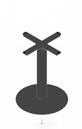 Picior masa central Boma, baza rotunda diam. 620 mm, finisaj negru