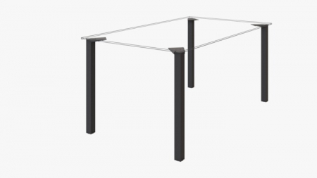Picior masa patrat Cub IN 50x50x715 mm, finisaj negru [1]