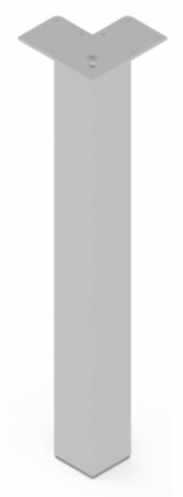Structuri pentru mese si birouri - Picior masa patrat Romb 80 80x80x715 mm, finisaj aluminiu
