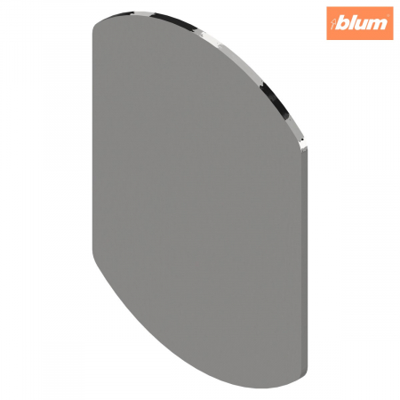 Accesorii balamale - Blum - Plăcuţă de aderenţă TIP-ON pentru uşi, prin lipire, finisaj fără acoperire 955.1008