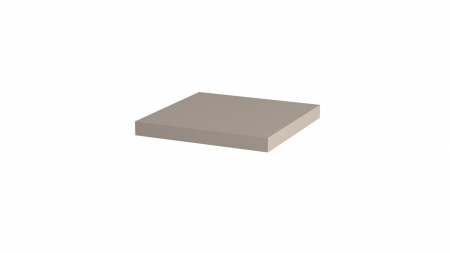 Mobilier - Polita decorativa 400x400x36 mm, Gri casmir U702 ST9, grosime 36 mm
