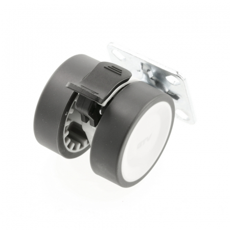Rotila Circo cu frana Ø 50 mm, finisaj gri [1]