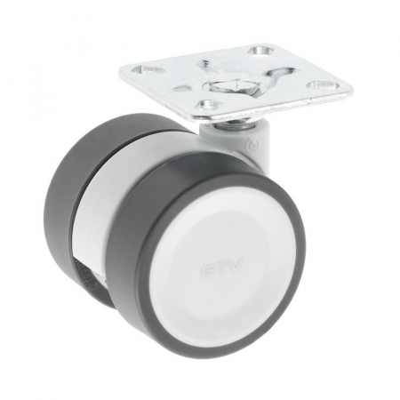 Picioare si rotile mobilier - Rotila Circo fara frana Ø 50 mm, finisaj gri