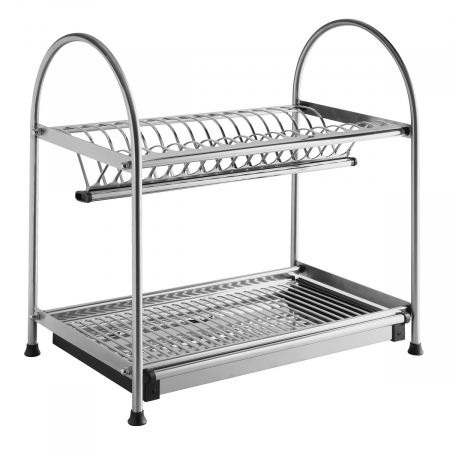 Accesorii mobilier - Scurgator vase inox, 2 nivele, pentru blat