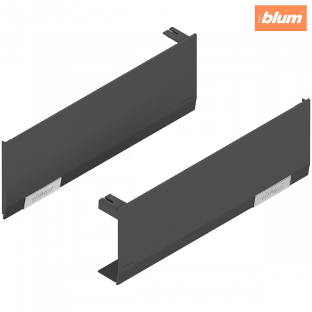 Aventos - Set capace de acoperire AVENTOS HF/HS/HL top, neted, dreapta+stânga, finisaj gri-închis/inox-g. 22.8000