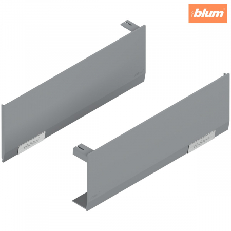 Aventos - Set capace de acoperire AVENTOS HF/HS/HL top, neted, dreapta+stânga, imprimat, finisaj gri-deschis/inox-g. 22.8000
