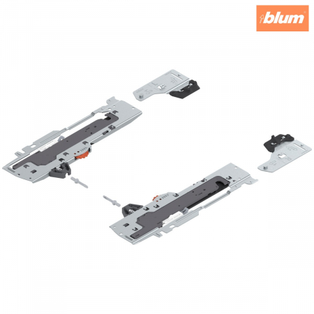 Tandembox Antaro - Blum - set (Unitate TIP-ON BLUMOTION + Declanşator + Adaptor), pentru TANDEMBOX, Tip L5, NL=350-650 mm, Greutate totală a extragerii=30-65 kg, dreapta+stânga, finisaj negru T60B3560