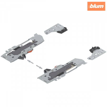 Tandembox Antaro - Blum - set (Unitate TIP-ON BLUMOTION + Declanşator + Adaptor), pentru TANDEMBOX, Tip S0, NL=270-300 mm, Greutate totală a extragerii=0-10 kg, dreapta+stânga, finisaj alb T60B3030