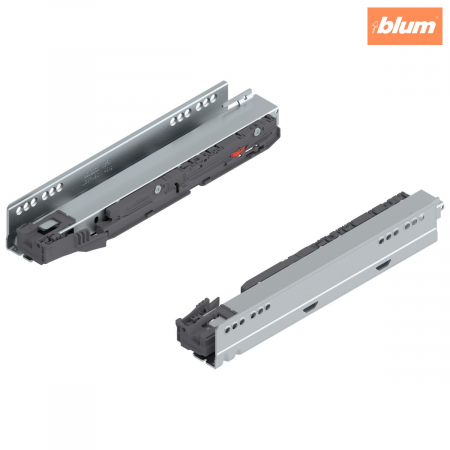 Sisteme pentru sertare - Şina de corp LEGRABOX cu BLUMOTION S, Extragere totală, 40 kg, NL=300 mm, dreapta+stânga, finisaj zincat 750.3001S