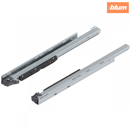 Sisteme pentru sertare - Şina de corp LEGRABOX cu BLUMOTION S, Extragere totală, 70 kg, NL=600 mm, dreapta+stânga, finisaj zincat 753.6001S