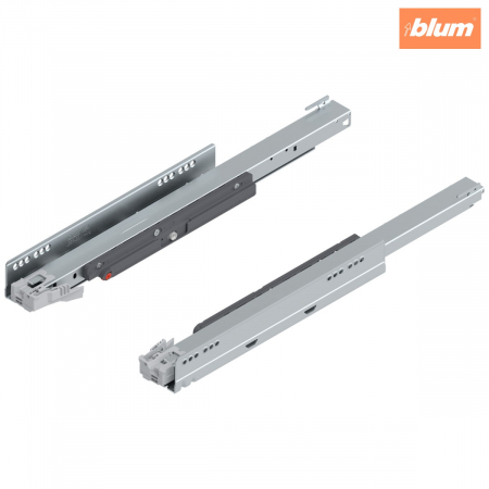 Sisteme pentru sertare - Şina de corp LEGRABOX cu TIP-ON, Extragere totală, 40 kg, NL=500 mm, dreapta+stânga, finisaj zincat 750.5001T