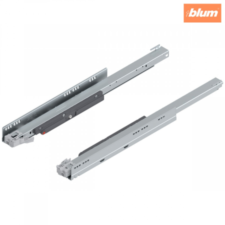 Legrabox - Blum - Şina de corp LEGRABOX cu TIP-ON, Extragere totală, 40 kg, NL=600 mm, dreapta+stânga, finisaj zincat 750.6001T