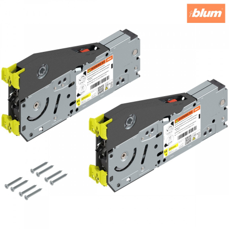 Sisteme deschidere usi - Sistem de ridicare pentru uşă paralelă AVENTOS HL top, Mecanism de ridicare (set), KH=300-389 mm, prin înşurubare, pentru Potrivit pentru SERVO-DRIVE, finisaj zincat 22L2200