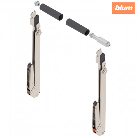 Aventos - Sistem de ridicare pentru uşă paralelă AVENTOS HL top, Pârghie (set), KH=480-580 mm, simetric, finisaj nichelat 22L3900